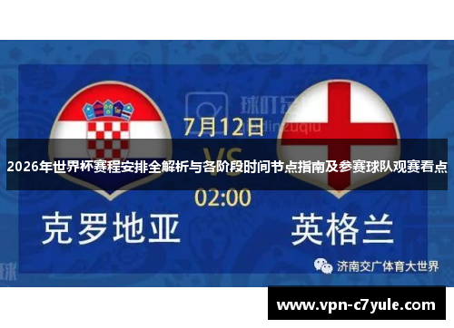 2026年世界杯赛程安排全解析与各阶段时间节点指南及参赛球队观赛看点